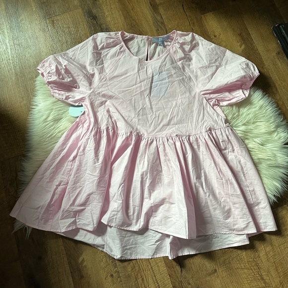 HILL HOUSE The Francesca Top In Ballerina Pink - Picture 2 of 4